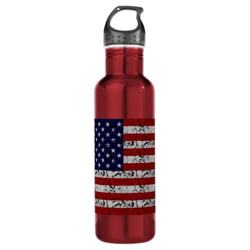 Patriotic American USA Flag of United States Water Bottle