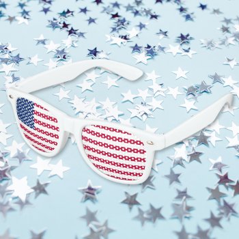 Patriotic American United States America Usa Flag Retro Sunglasses by iCoolCreate at Zazzle