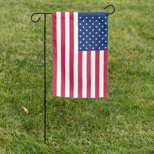 Patriotic American United States Monogrammed USA Garden Flag