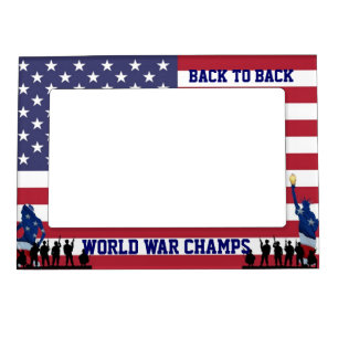Patriotic American Veteran Magnetic Frame