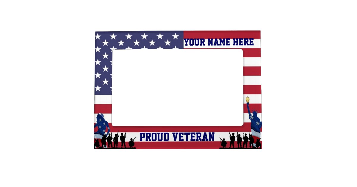 Patriotic American Veteran Picture Frame Zazzle
