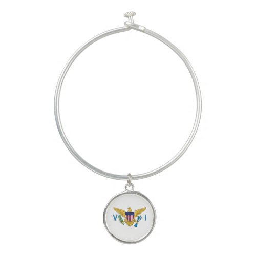 Patriotic American Virgin Islands Flag Bangle Brac Bangle Bracelet