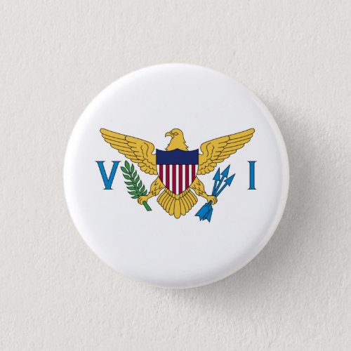 Patriotic American Virgin Islands Flag Button