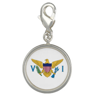Patriotic American Virgin Islands Flag Charm