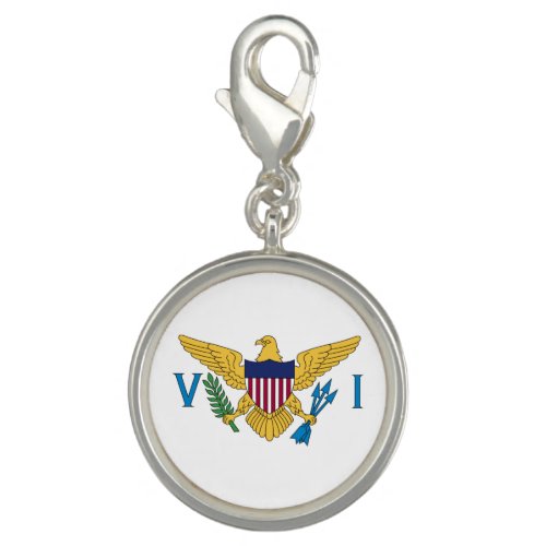 Patriotic American Virgin Islands Flag Charm