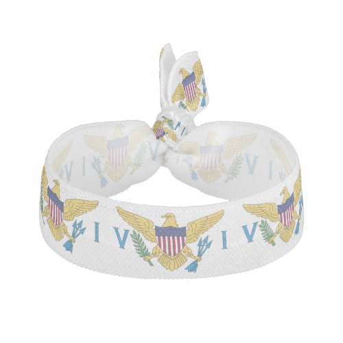 Patriotic American Virgin Islands Flag Elastic Hair Tie