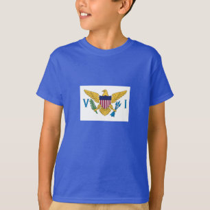 Patriotic American Virgin Islands Flag T-Shirt