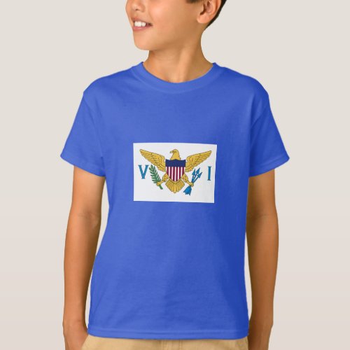 Patriotic American Virgin Islands Flag T_Shirt