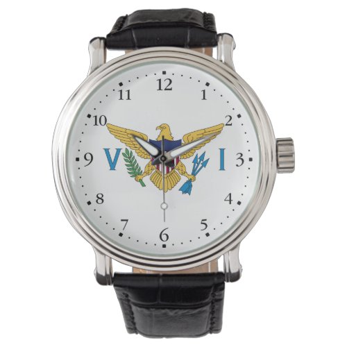 Patriotic American Virgin Islands Flag Watch