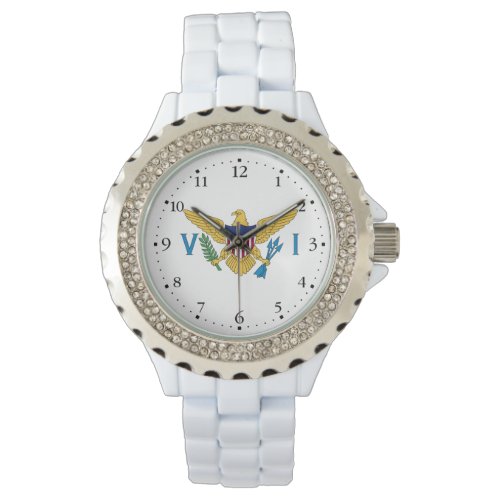 Patriotic American Virgin Islands Flag Watch