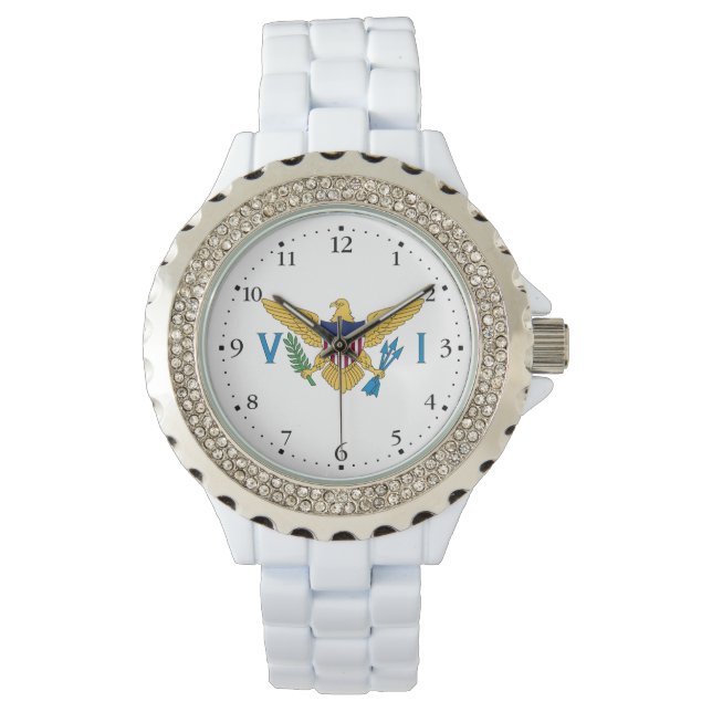 Patriotic American Virgin Islands Flag Watch (Front)