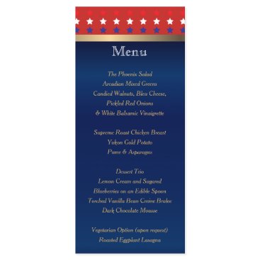 Patriotic American Wedding - Menu Patriotic American Wedding - Menu