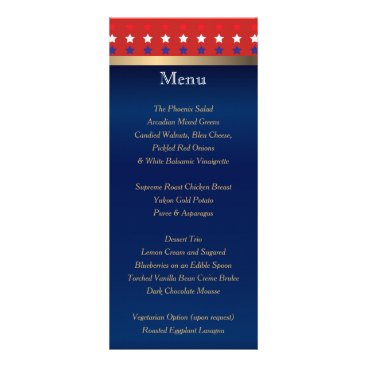 Patriotic American Wedding - Menu Patriotic American Wedding - Menu