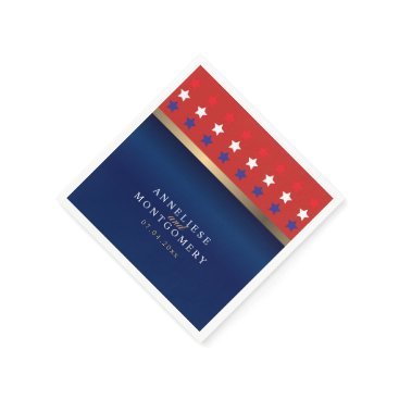 Patriotic American Wedding Napkin Patriotic American Wedding Napkin