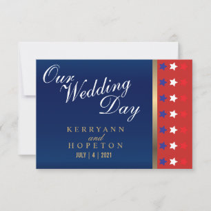 Patriotic American Wedding - RSVP