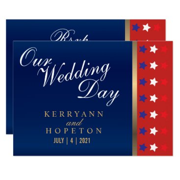 Patriotic American Wedding - RSVP Invitation Patriotic American Wedding - RSVP Invitation