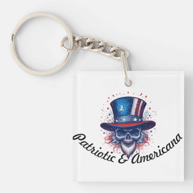 Patriotic & Americana Keychain (Front)