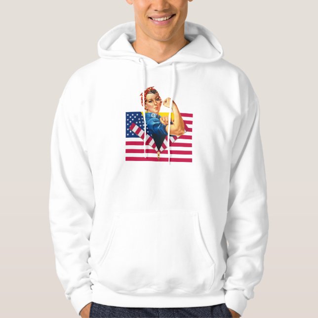 Patriotic AND Feminist Hoodie (Front)