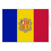 Patriotic Andorra Flag (Front Horizontal)