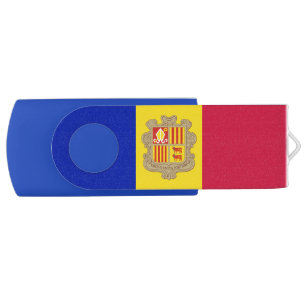 Patriotic Andorra Flag Flash Drive