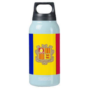 Patriotic Andorra Flag Insulated Water Bottle