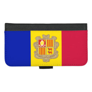 Patriotic Andorra Flag iPhone 8/7 Plus Wallet Case