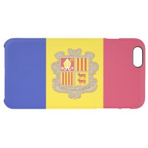 Patriotic Andorra Flag Clear iPhone 6 Plus Case