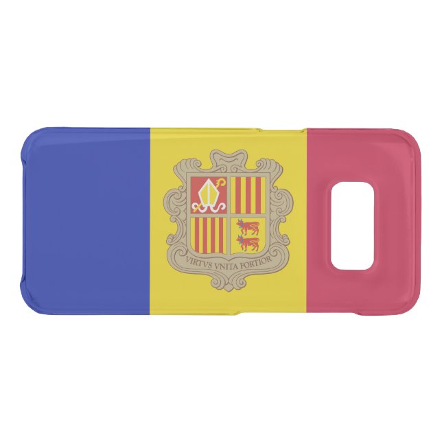 Patriotic Andorra Flag Uncommon Samsung Galaxy Case (Back (Horizontal))