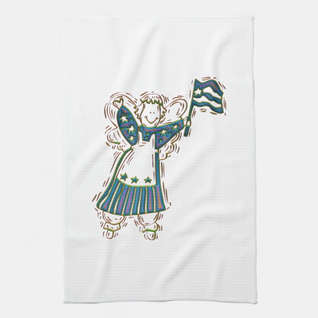 Patriotic Angel Towel (Vertical)