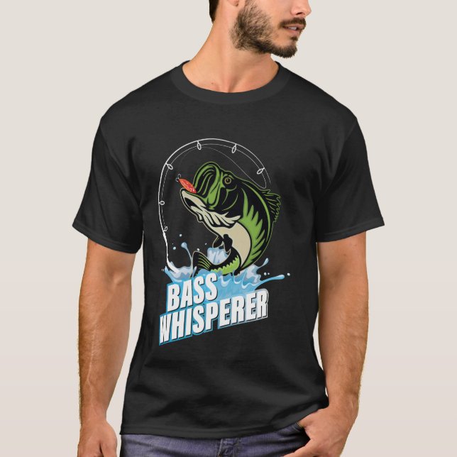 Patriotic anglers American Bass Pro whisperer fish T-Shirt (Front)