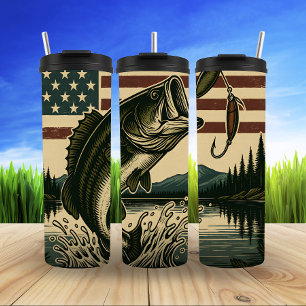  Patriotic Angler's Catch Thermal Tumbler