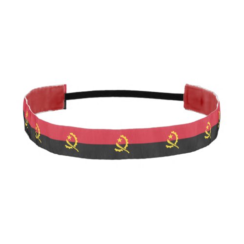 Patriotic Angolan Flag Athletic Headband