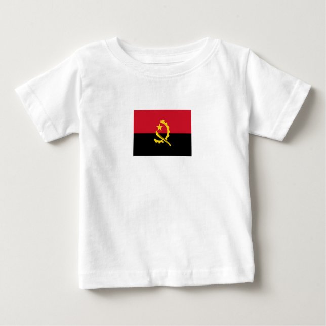 Patriotic Angolan Flag Baby T-Shirt (Front)