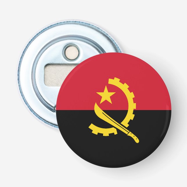 Patriotic Angolan Flag Bottle Opener (Front)