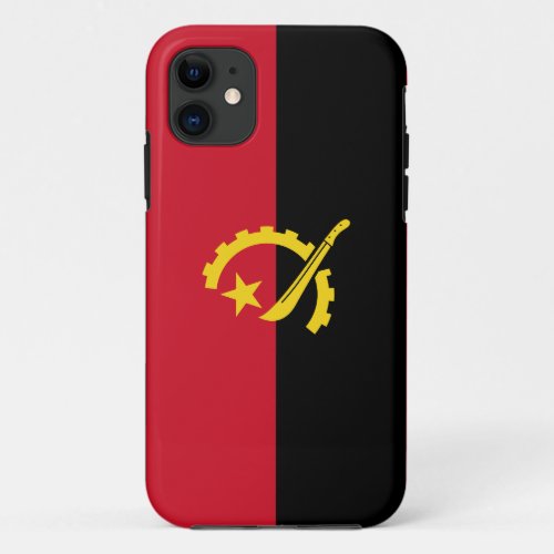 Patriotic Angolan Flag iPhone 11 Case