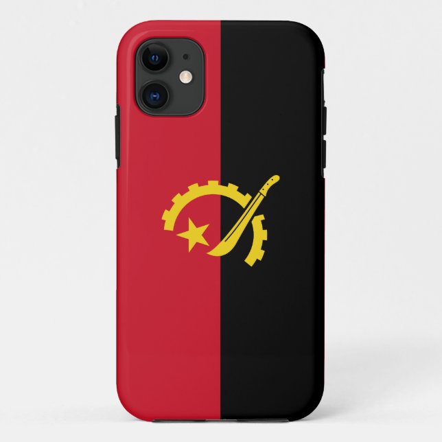Patriotic Angolan Flag Case-Mate iPhone Case (Back)