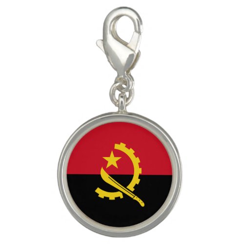 Patriotic Angolan Flag Charm