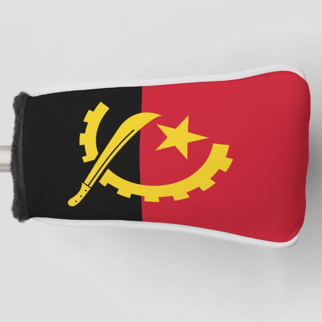 Patriotic Angolan Flag Golf Head Cover (Front)