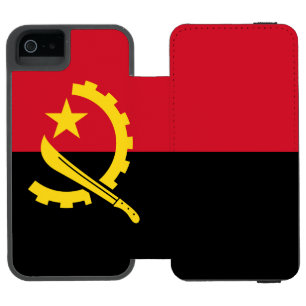Patriotic Angolan Flag iPhone SE/5/5s Wallet Case