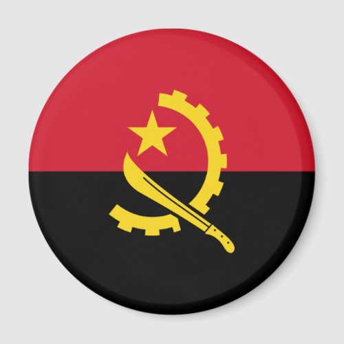 Patriotic Angolan Flag Magnet