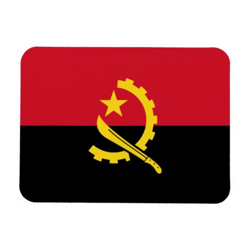 Patriotic Angolan Flag Magnet