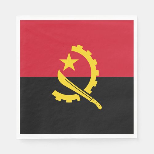 Patriotic Angolan Flag Napkins