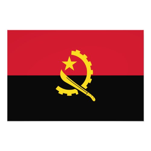 Patriotic Angolan Flag Photo Print