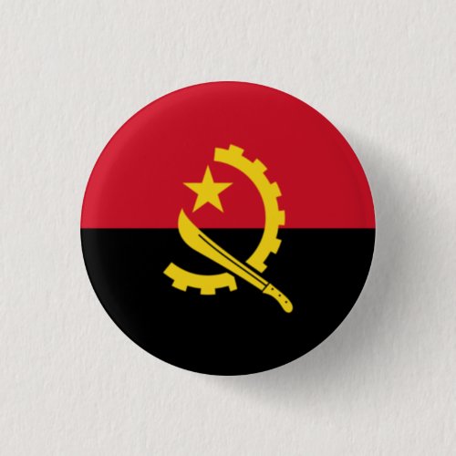 Patriotic Angolan Flag Pinback Button