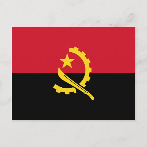 Patriotic Angolan Flag Postcard