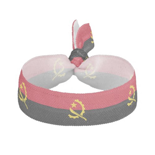 Patriotic Angolan Flag Ribbon Hair Tie