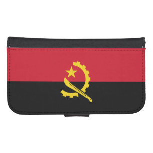 Patriotic Angolan Flag Galaxy S4 Wallet Case