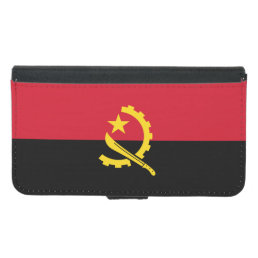 Patriotic Angolan Flag Samsung Galaxy S5 Wallet Case