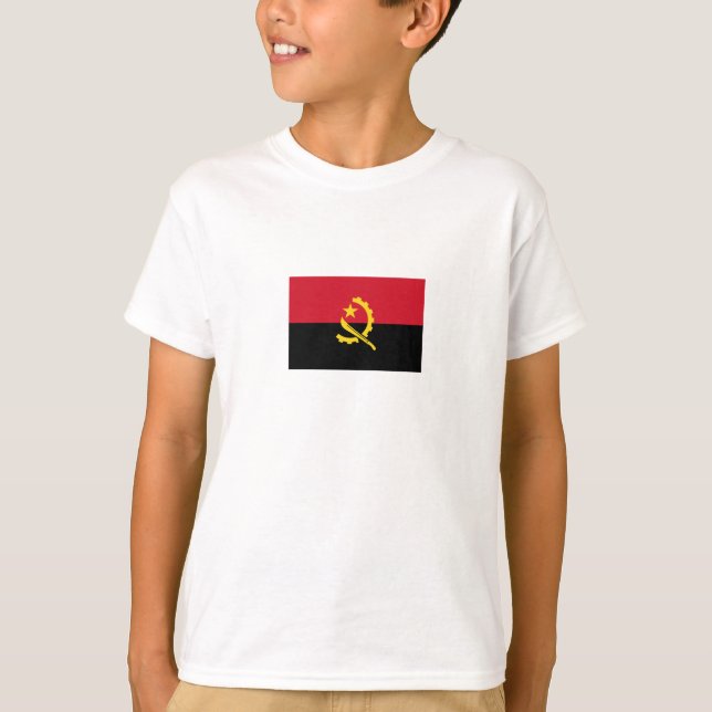 Patriotic Angolan Flag T-Shirt (Front)