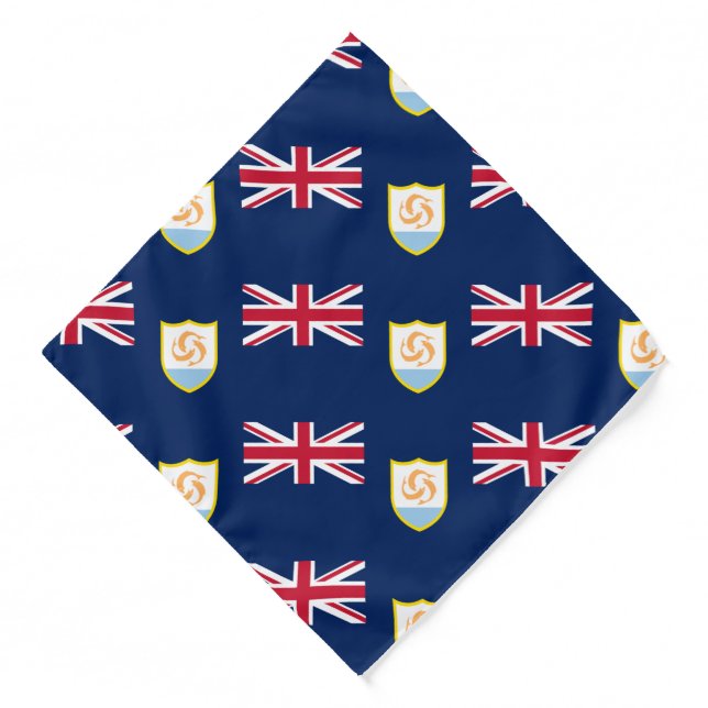 Patriotic Anguilla Flag Bandana (Front)
